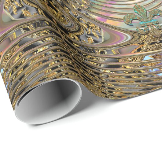 Mathilda Baroque Elegant  Geschenkpapier (Rolleneckpunkt)