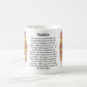 Mathis Familien-Wappen Tasse (Mittel)