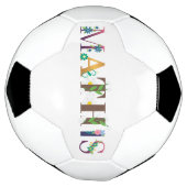 MATHIS Vorname Elegant bestickt Fußball (Gedreht)