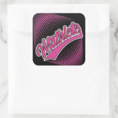 Mathlete-Aufkleber Quadratischer Aufkleber (Tasche)