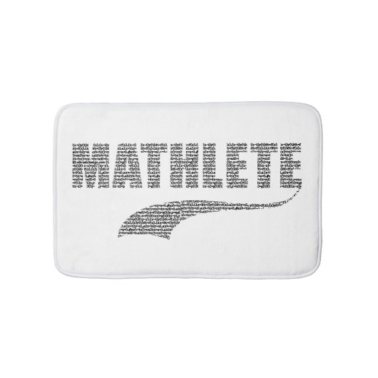 Mathlete Bathroom Mat Badematte (Vorderseite)