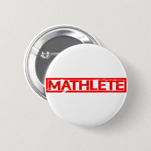 Mathlete Briefmarke Button (Vorne & Hinten)