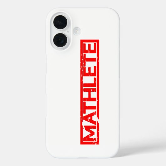 Mathlete Briefmarke Case-Mate iPhone Hülle (Rückseite)
