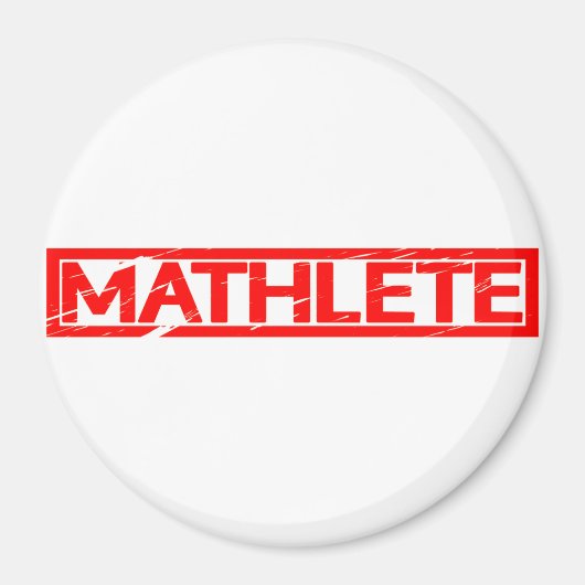 Mathlete Briefmarke Magnet (Vorne)