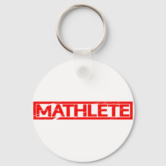 Mathlete Briefmarke Schlüsselanhänger (Vorderseite)