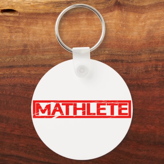 Mathlete Briefmarke Schlüsselanhänger (Vorderseite)
