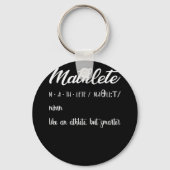 Mathlete Definition Math Nerd Geek Schlüsselanhänger (Vorderseite)