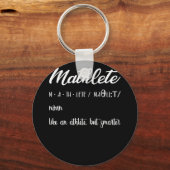 Mathlete Definition Math Nerd Geek Schlüsselanhänger (Vorderseite)