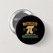 Mathlete Mathletic Department Pi 3.14 Math Calculu Button (Vorne & Hinten)