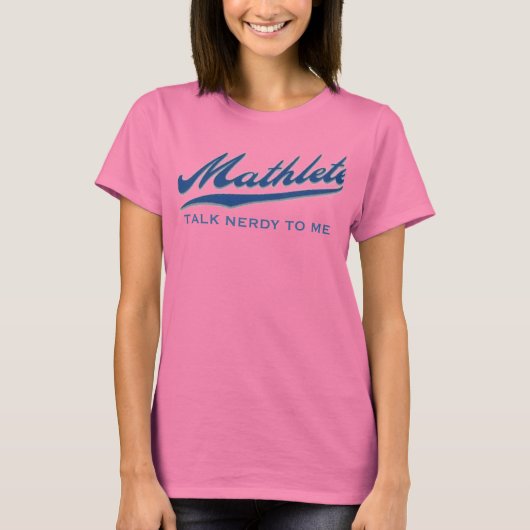 mathlete, SPRECHE NERDY ZU MIR - Maßgeschneidert T-Shirt (Vorderseite)