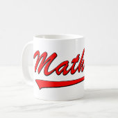 Mathlete Tassen-Rot Kaffeetasse (Vorderseite Links)