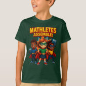 Mathleten bauen Superhero School T-Shirt zusammen (Vorderseite)