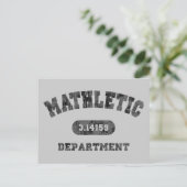 Mathletic Departement Postkarte (Stehend Vorderseite)