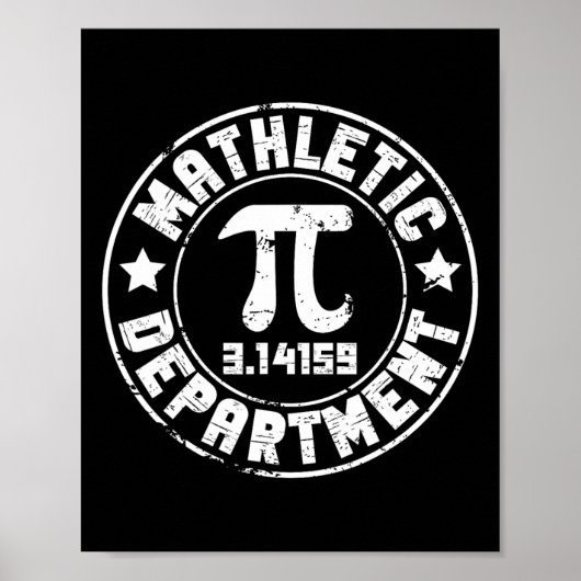 Mathletic Department 3.14159 Pi Day Math Teacher V Poster (Vorne)