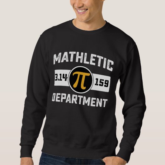 Mathletic Department Pi Day Mathematik Vintag Sweatshirt (Vorderseite)