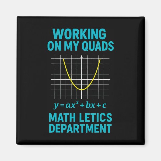 Mathletics Arbeite an Meinem Quad Algebra Matheleh Magnet (Vorne)