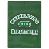 Mathletics Department Green Klemmbrett (Rückseite)