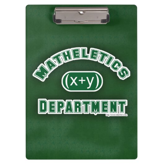 Mathletics Department Green Klemmbrett (Vorderseite)