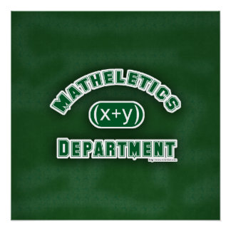 Mathletics Department Green Poster