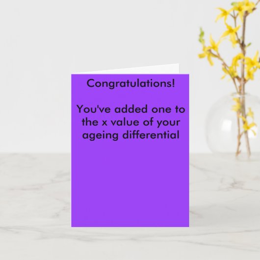 Mathmo's Geburtstagskarte Karte (Gelbe Blume)