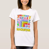 Maths Multiplication Rockstar Calculator T Shirt (Vorderseite)