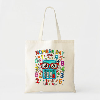 Maths Number Day Tote Bag for School Tragetasche