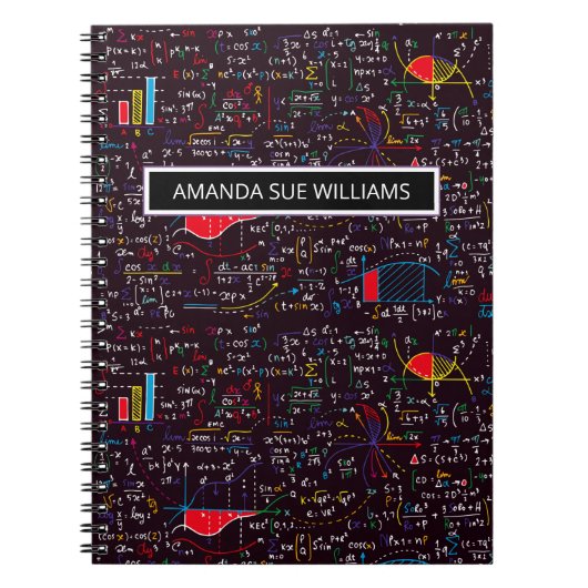 Maths / Physics Equation - Your Name /Monogram Notizblock (Vorderseite)