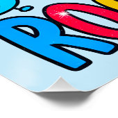 Maths Rock Star Poster for Kids UK Classroom (Ecke)