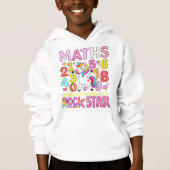 Maths Rockstar Colorful Numbers Hoodie (Vorderseite)