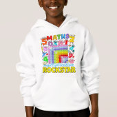 Maths Rockstar Cute Calculator Hoodie (Vorderseite)