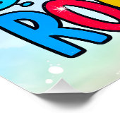 Maths Rockstar Fun Numbers Sticker for Kids Poster (Ecke)