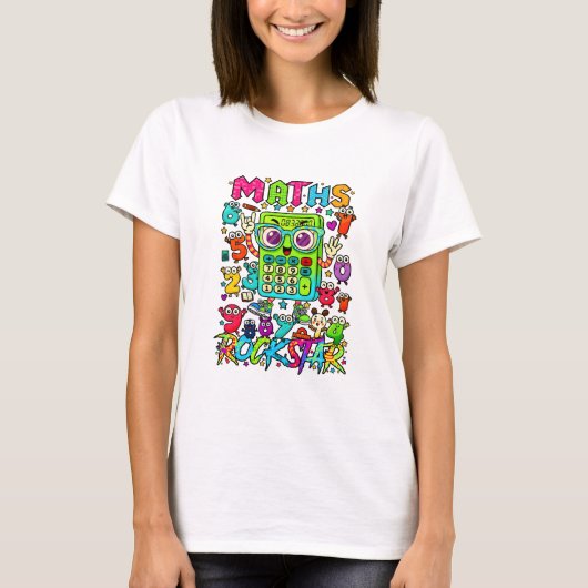 Maths Rockstar T Shirt for Teachers and Schools (Vorderseite)