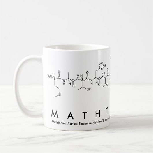 MathTeacher Peptidsatz Tasse (Links)
