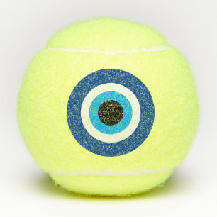 Mati Blue Evil Eye lustiges Tennisball-Geschenk Tennisbälle