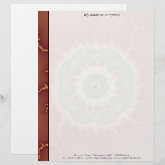 Matilda21a - Fraktal Art Briefkopf (Vorne/Hinten)