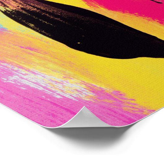 Matilda // Abstrakte Malerei Poster (Ecke)