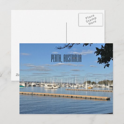 Matilda Bay, Perth, Australien Postkarte (Vorne/Hinten)