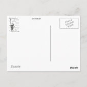 Matilda der herrliche Vogel des Paradieses Postkarte (Rückseite)