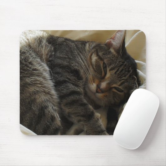 Matilda im Bett Mousepad (Mit Mouse)