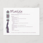 Matilda Postcard Postkarte (Vorderseite)