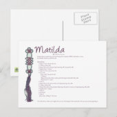 Matilda Postkarte (Vorne/Hinten)