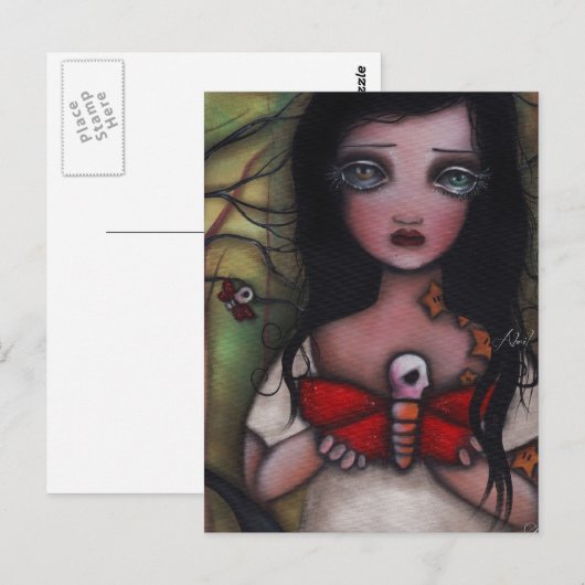 Matilda Schmetterlinge Postkarte (Vorne/Hinten)