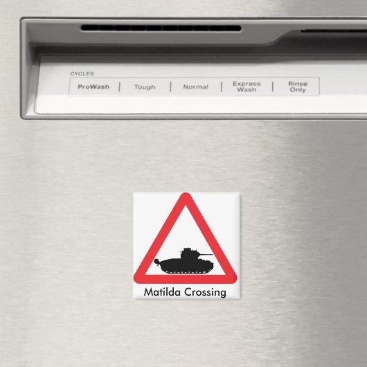 Matilda-Warnzeichenmagnet Magnet (In Situ (Geschirrspüler))