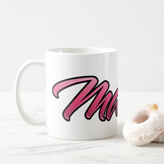 Matilde faded pink Tasse Teetasse Kaffeetasse (Mit Donut)
