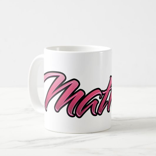 Matilde faded pink Tasse Teetasse Kaffeetasse (Vorderseite Links)