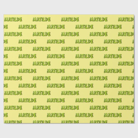 Matilde Kiwi Fruit Geschenk papier Geschenkpapier (Flach)