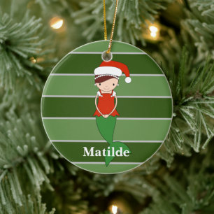 Matilde Mermaid Weihnachts-Special Keramik Ornament