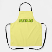 Matilde Name Kiwi Design Küchenschürze Schürze (Vorderseite)