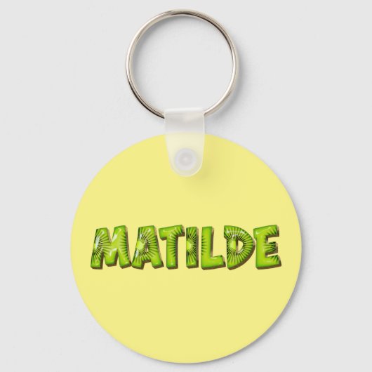 Matilde Name Kiwi Design Schlüsselanhänger (Vorderseite)