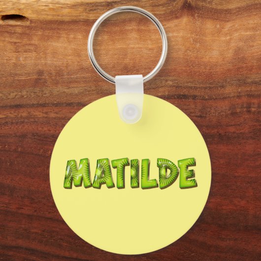 Matilde Name Kiwi Design Schlüsselanhänger (Vorderseite)